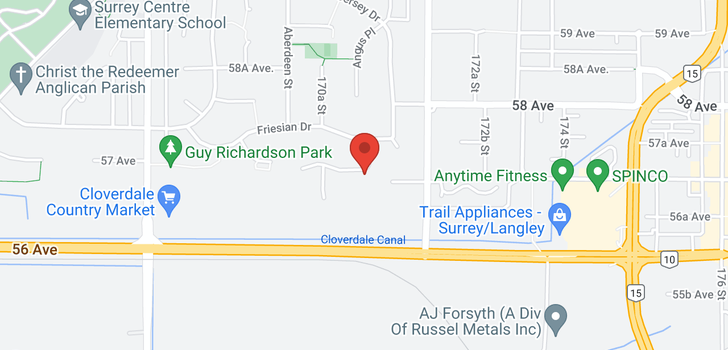 map of 17102 57 AVENUE